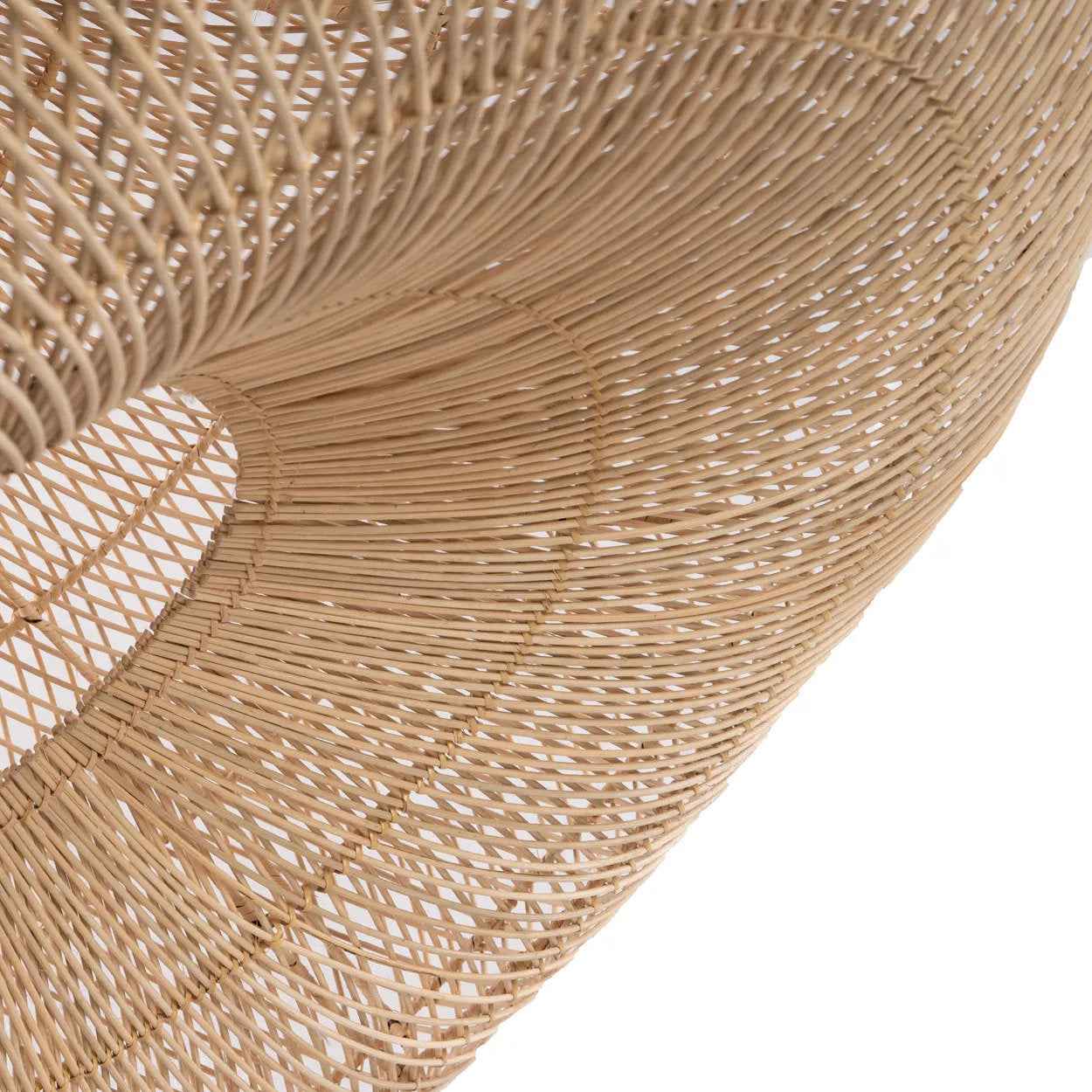 Bambua Shala L lampadario rattan naturale grande