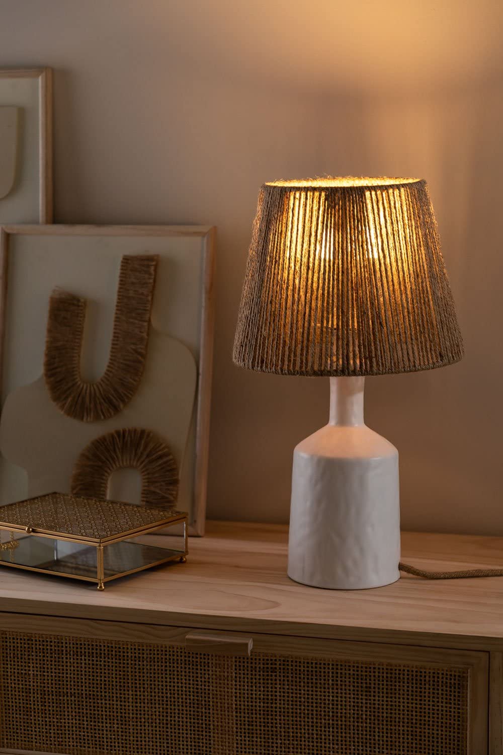 Sklum Elin lampada da tavolo ceramica 46 cm