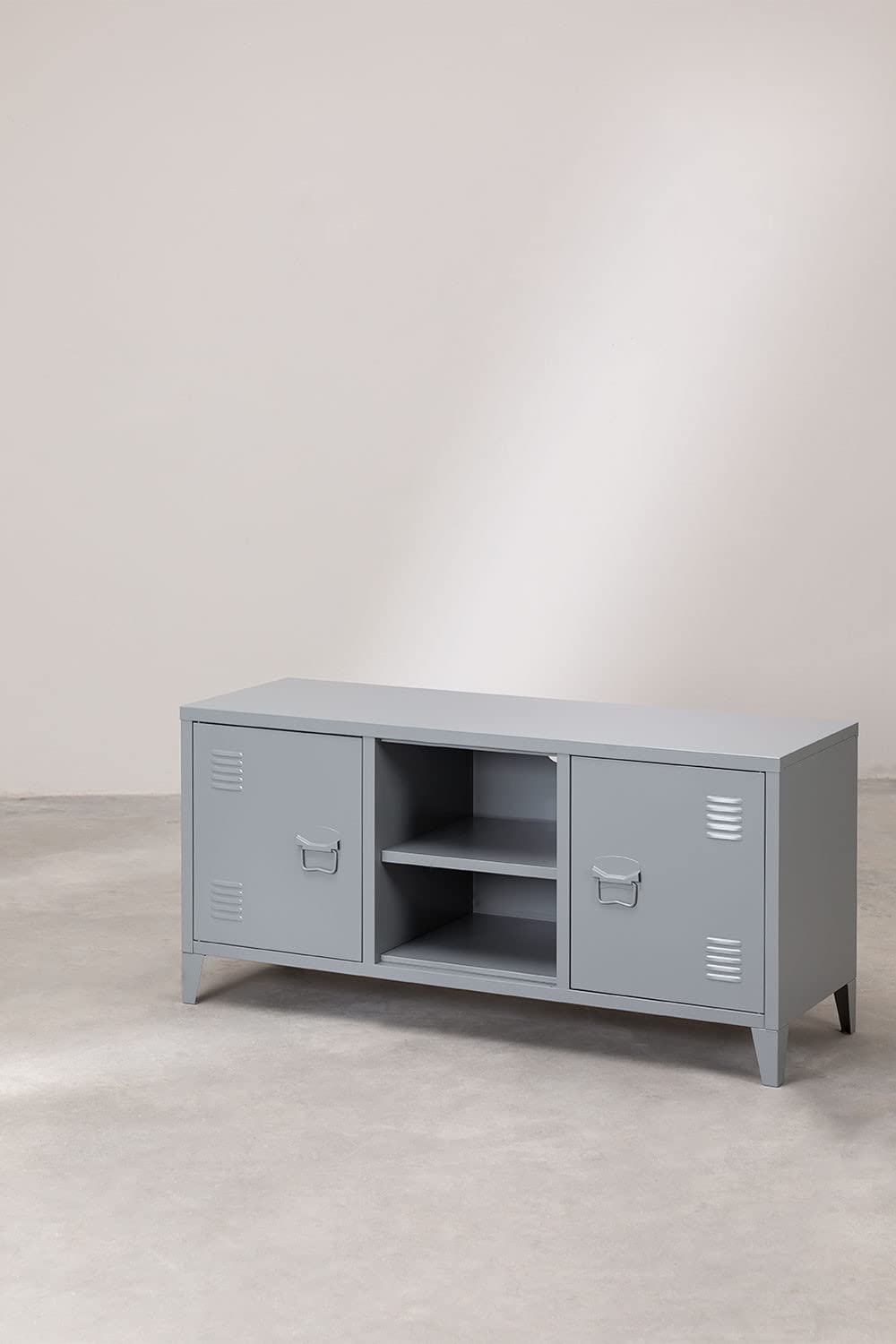 Sklum Pohpli mobile TV 120 cm grigio in acciaio