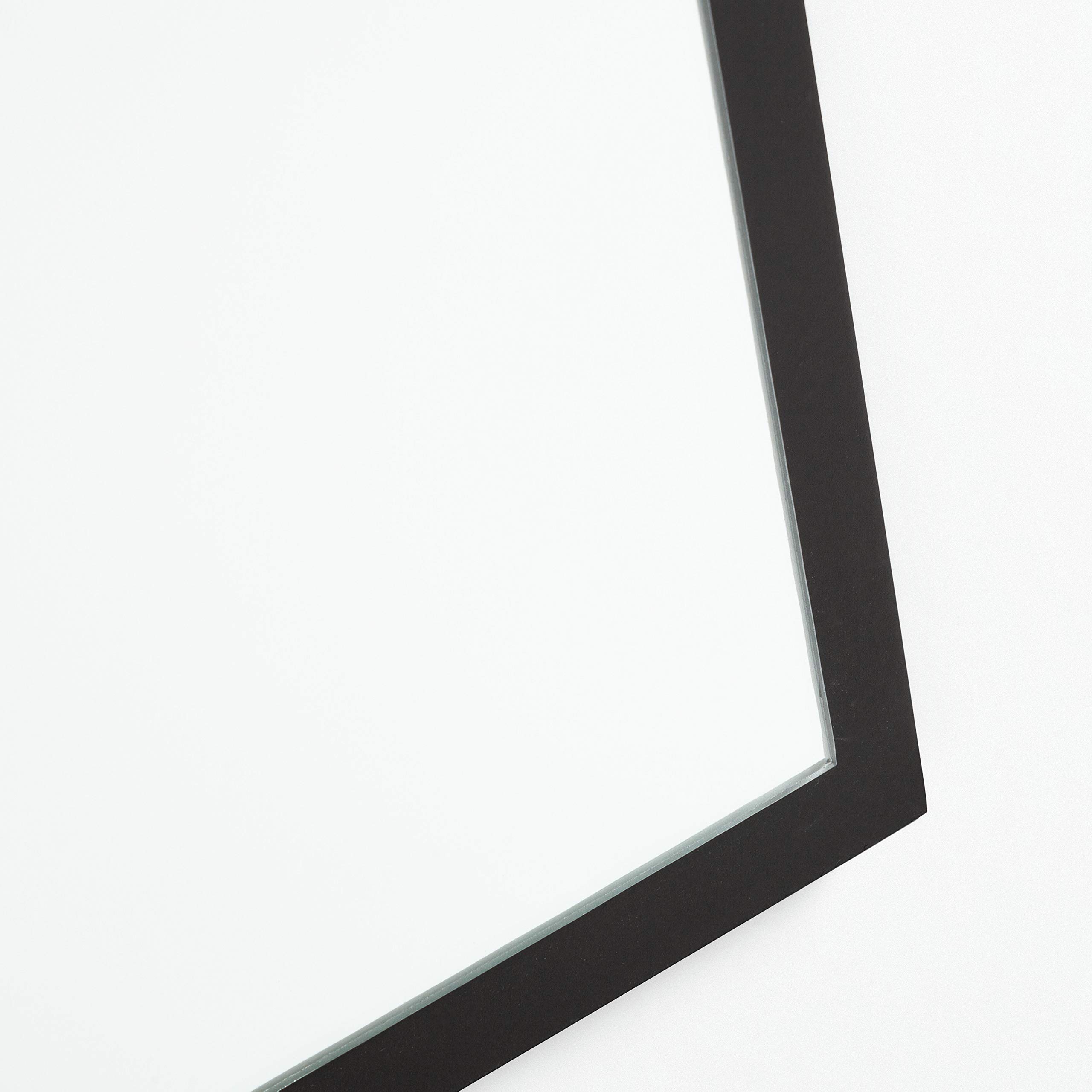 Sklum Calen specchio rettangolare MDF nero 69x59 cm