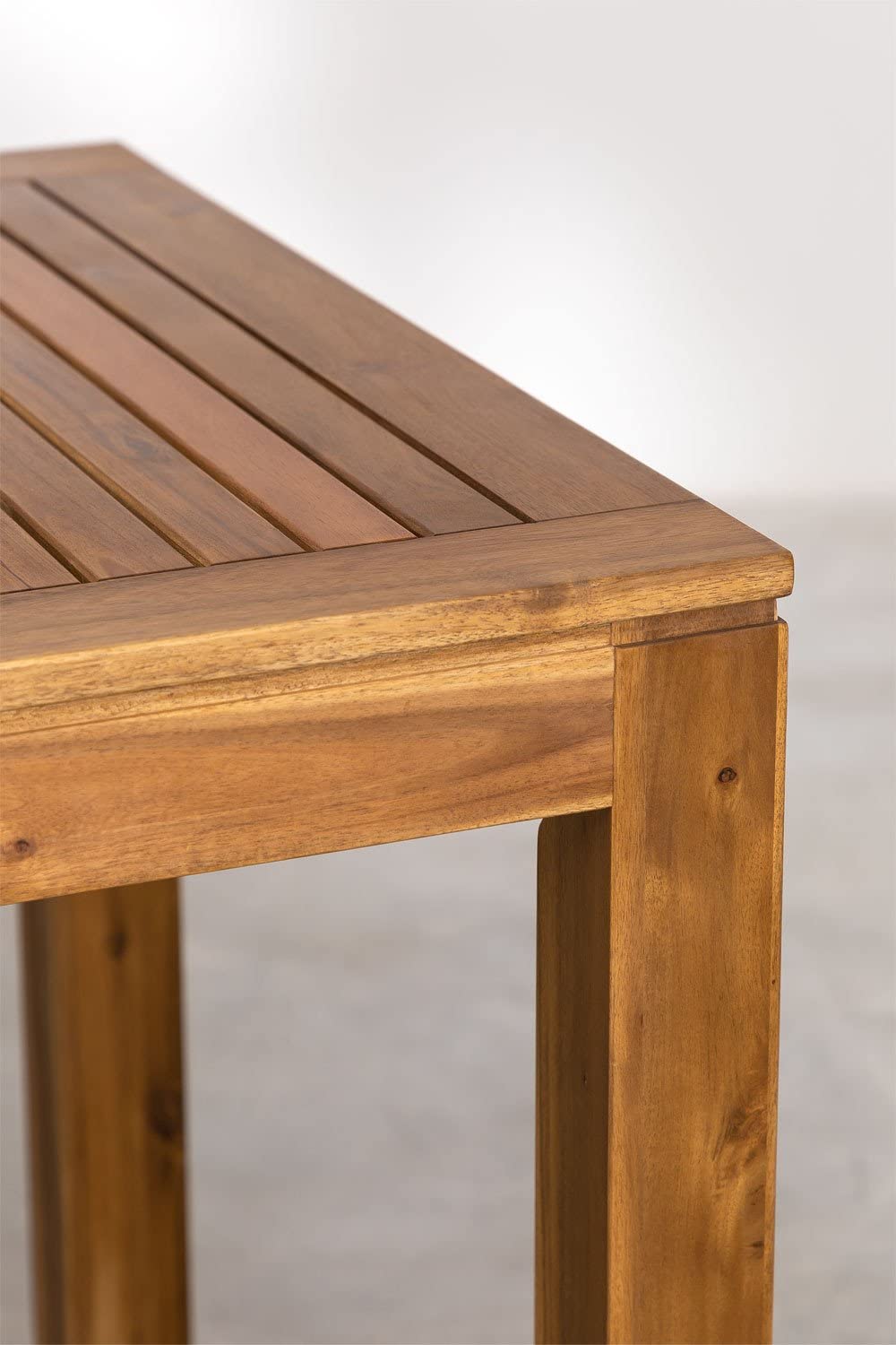 Sklum Tenay tavolo alto giardino 85x85 legno naturale