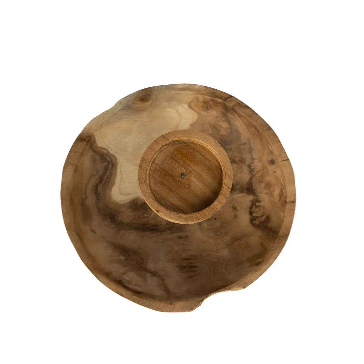 Bambua The Candle Plate portacandele in legno naturale