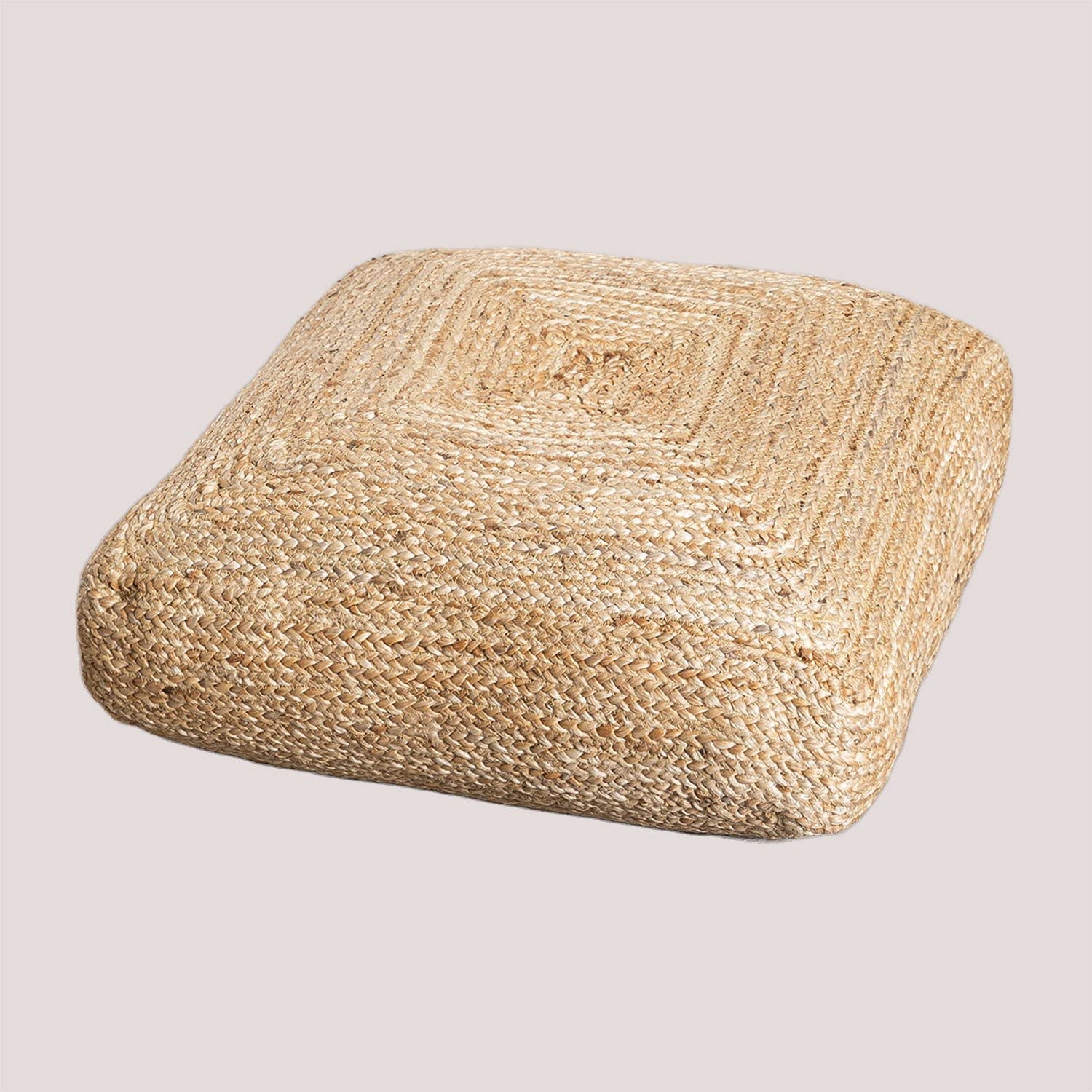 Sklum Pilew pouf quadrato iuta 60x60 cm naturale