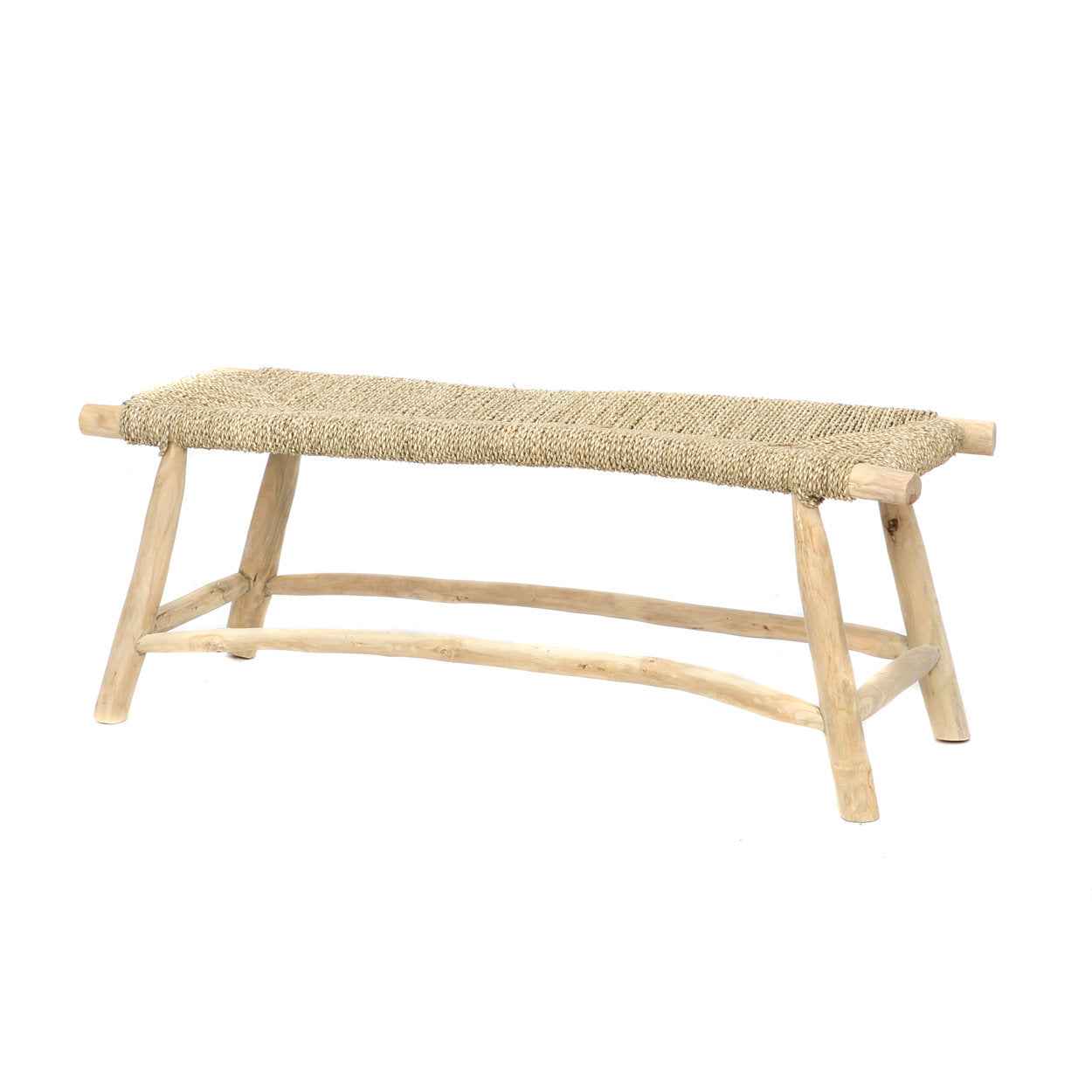 Bambua Porto L panca seagrass naturale legno