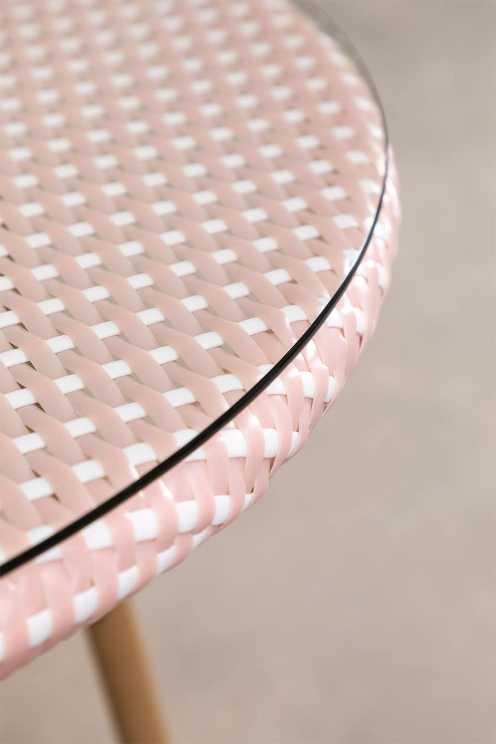 Sklum Alisa Bistro tavolo giardino Ø80 cm rosa nocciola