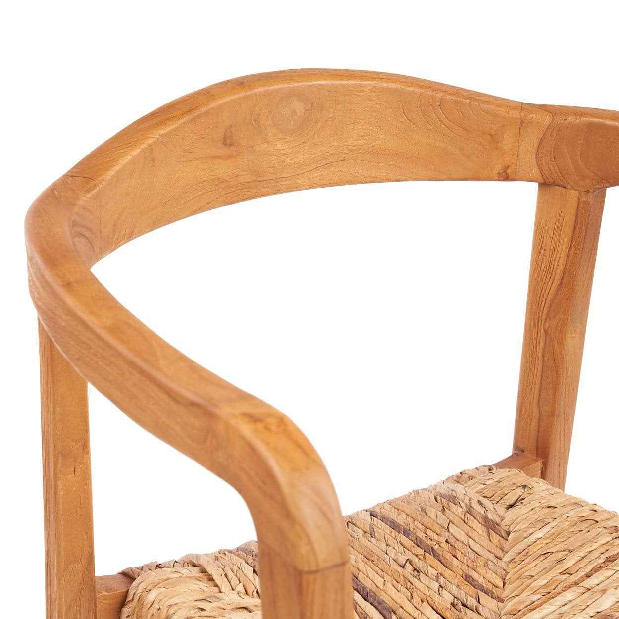 Bambua Suma Sedia da Pranzo Teak Impilabile