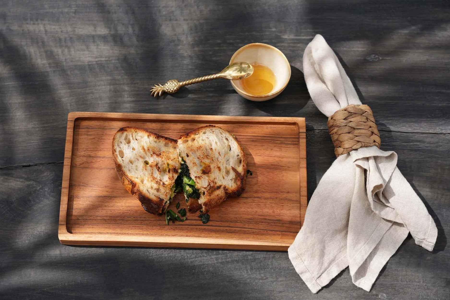 Bambua Gormandize vassoio legno naturale L