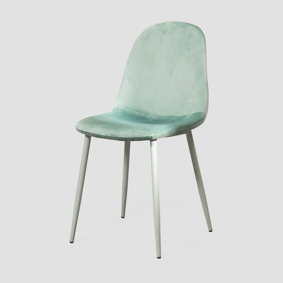 Sklum Glamm Colors sedia da pranzo in velluto verde abete