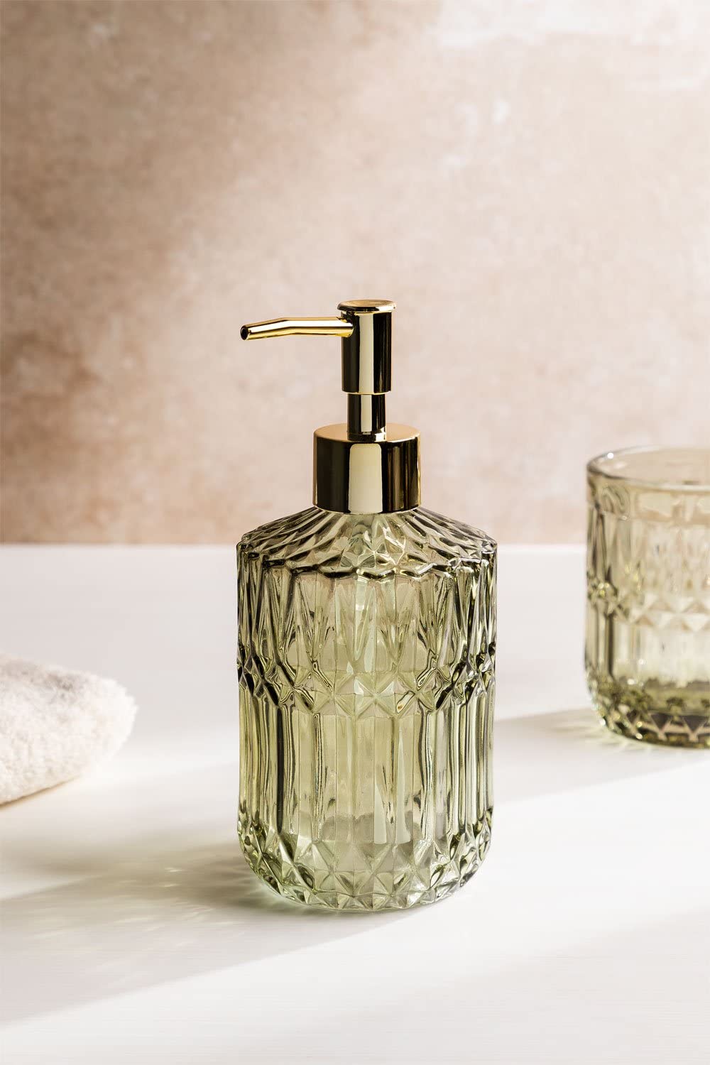 Sklum Ovie dispenser sapone in vetro riciclato