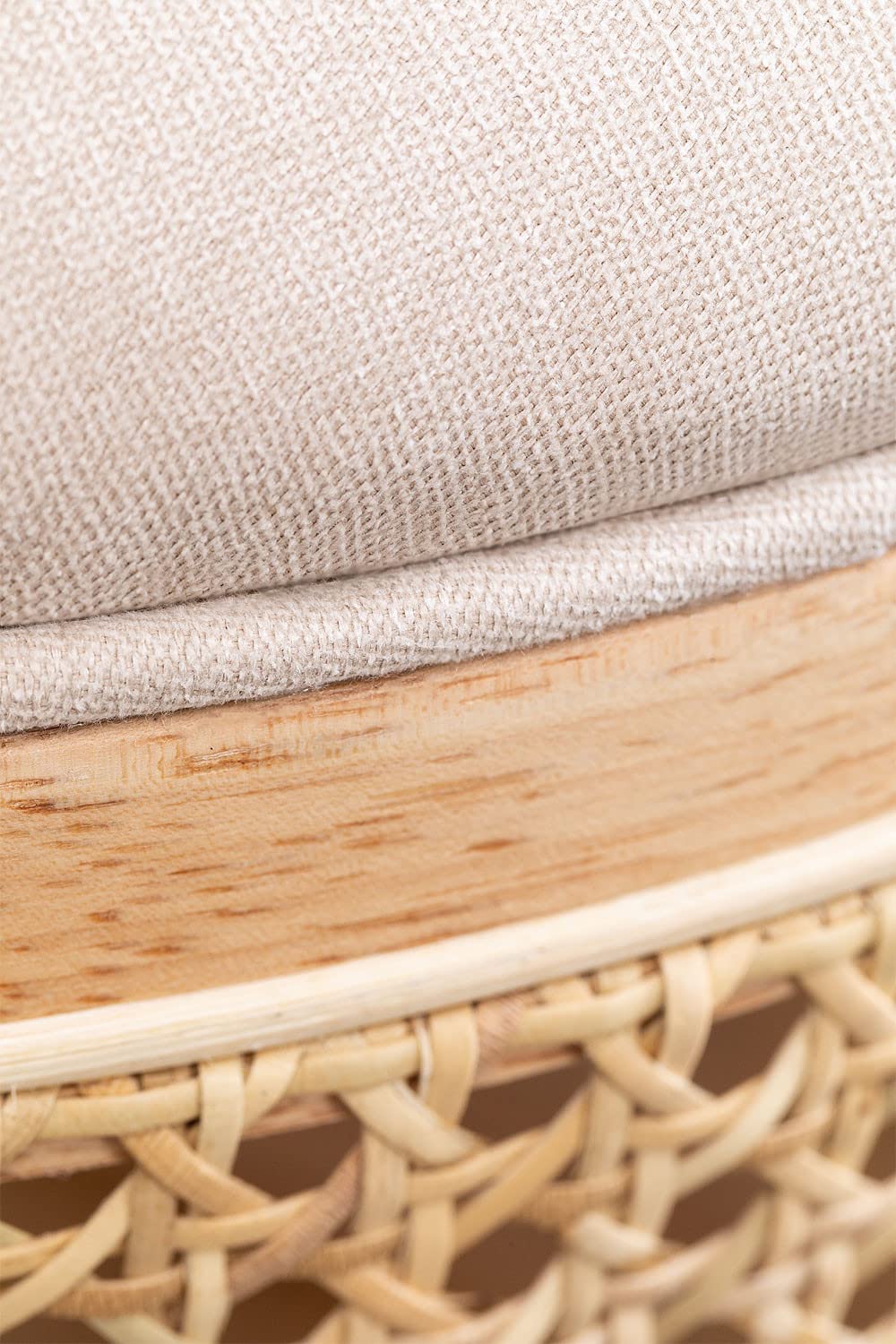 Sklum Icon panca contenitore 111 cm in betulla e rattan