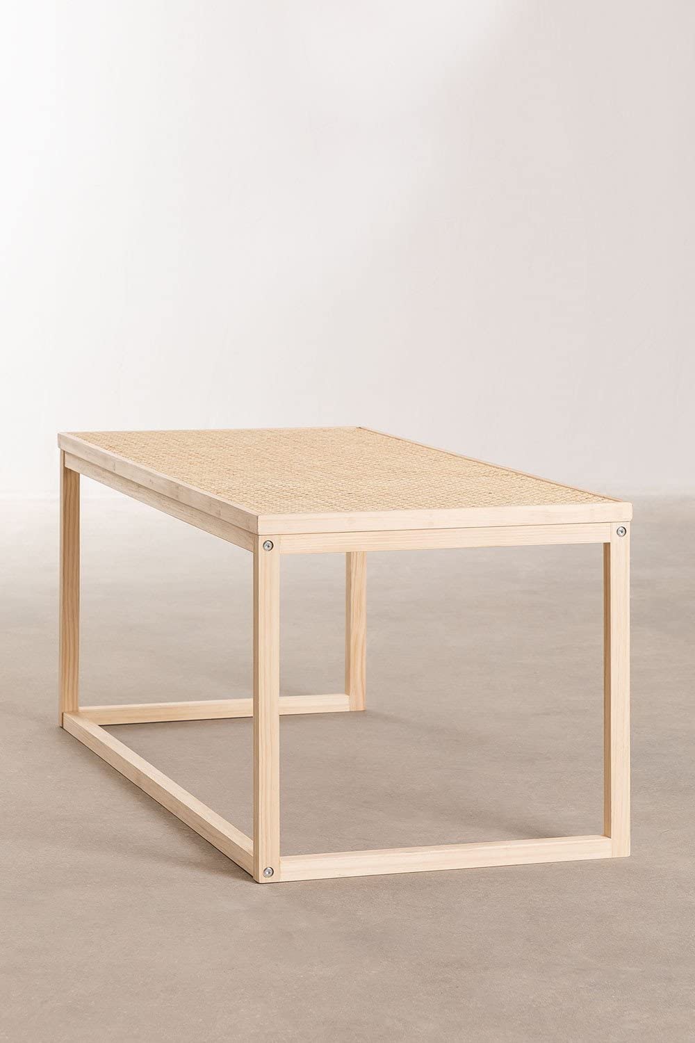Sklum Riolut tavolino caffè rattan legno 90 cm