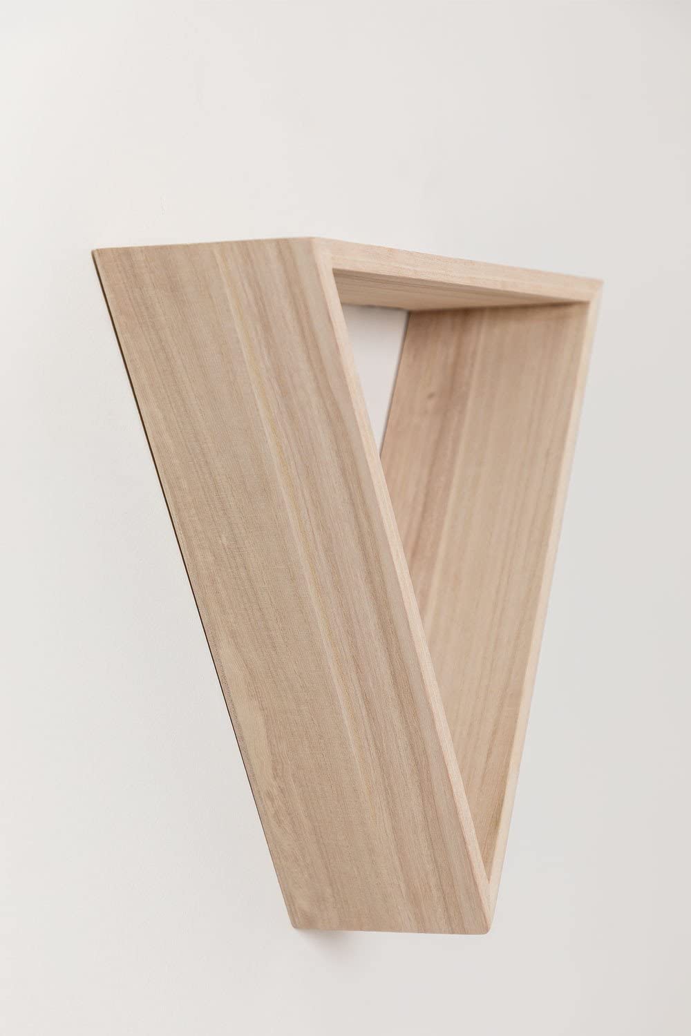 Sklum Savinna Set 3 Mensole Parete Legno Triangolari Natural