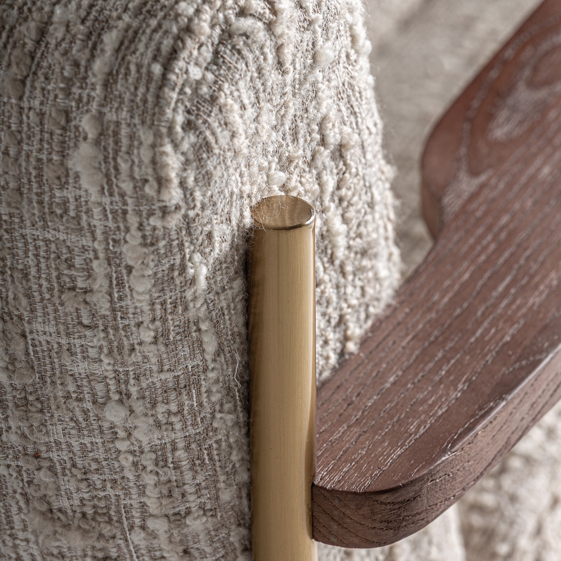 Bambua Habouey poltrona lounge beige poliestere