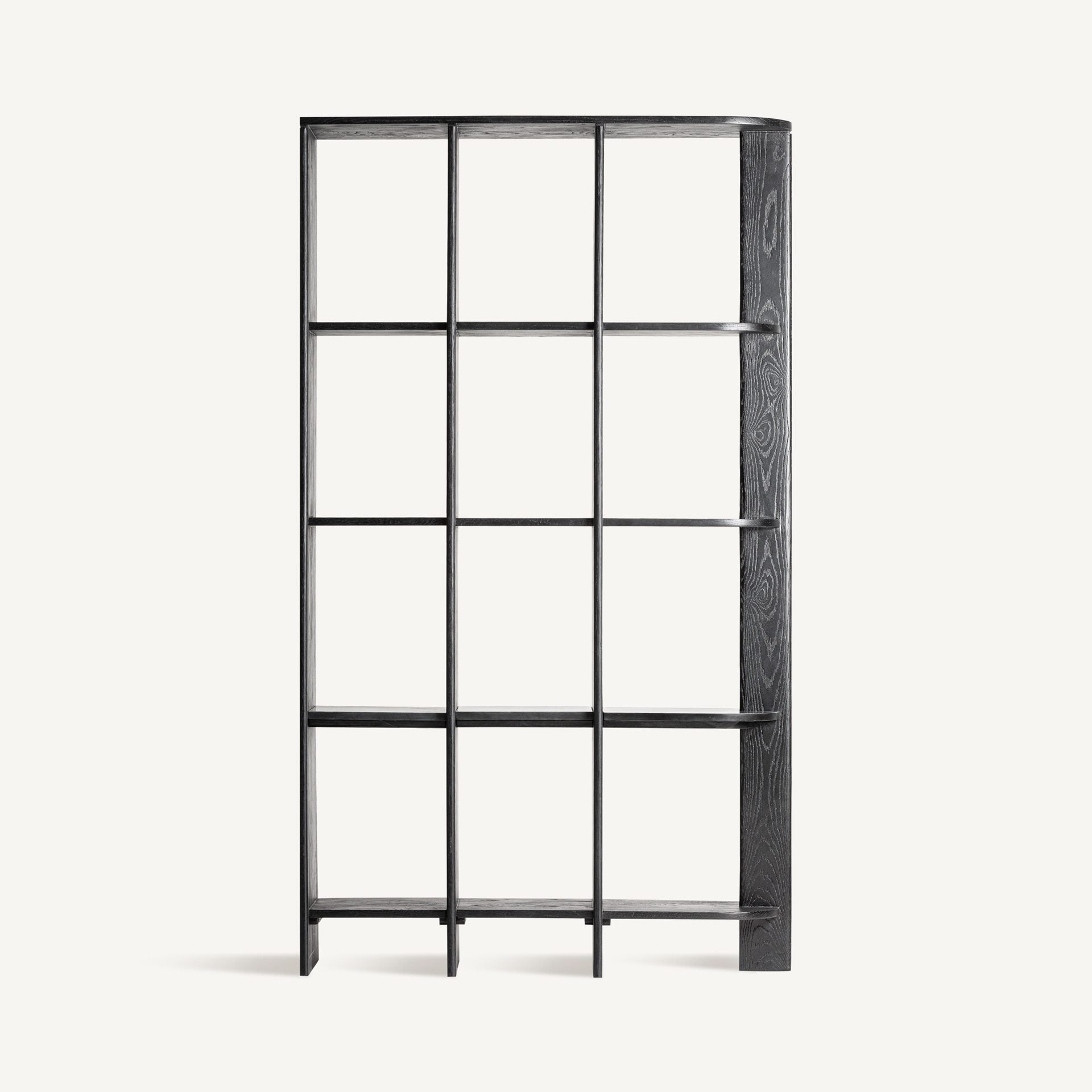 Bambua Nara libreria rovere nero marmo 123 cm