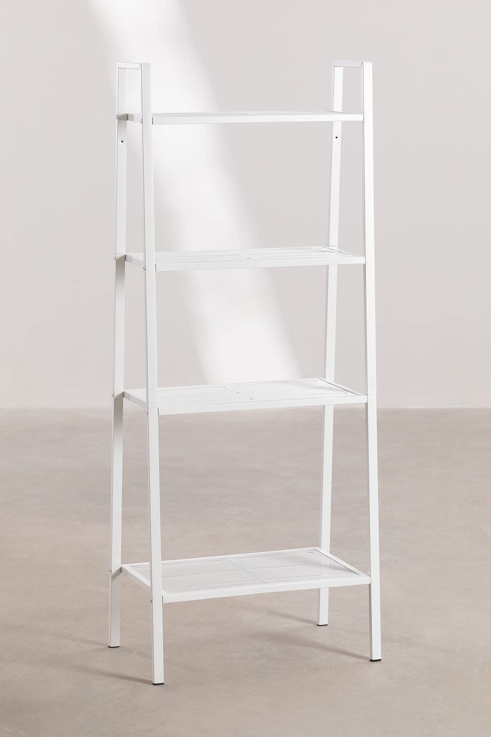 Sklum Arkan scaffale bianco in acciaio 4 ripiani