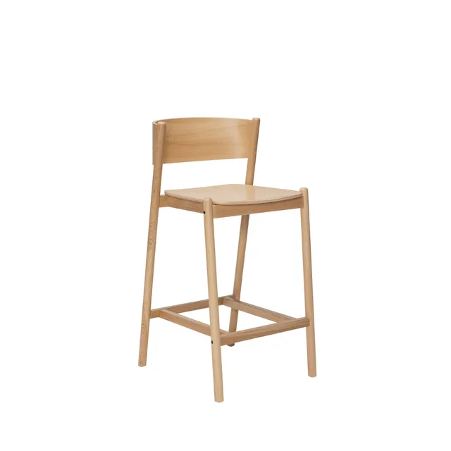 Bambua Oblique sgabello bar legno naturale