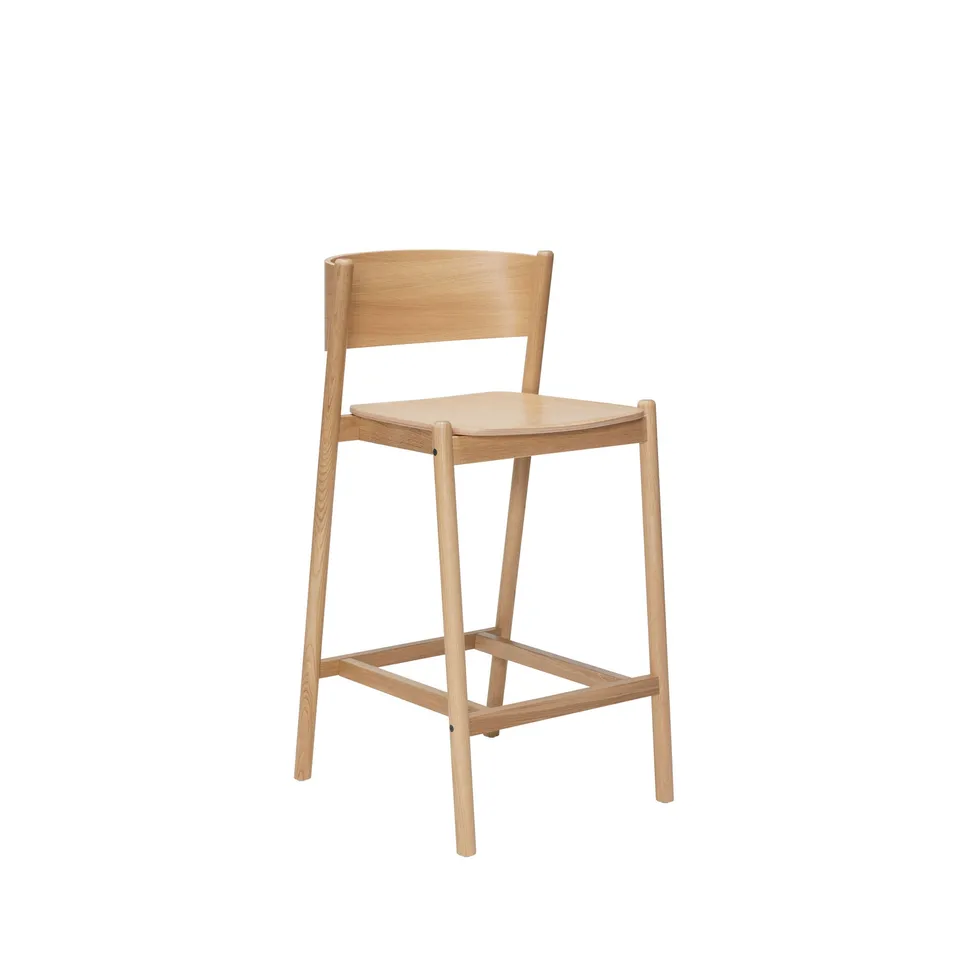Bambua Oblique sgabello bar legno naturale