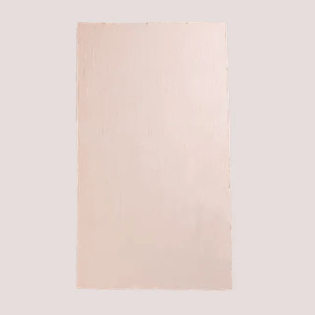 Sklum Isbe Plaid in Cotone Beige Crema 135x221 cm