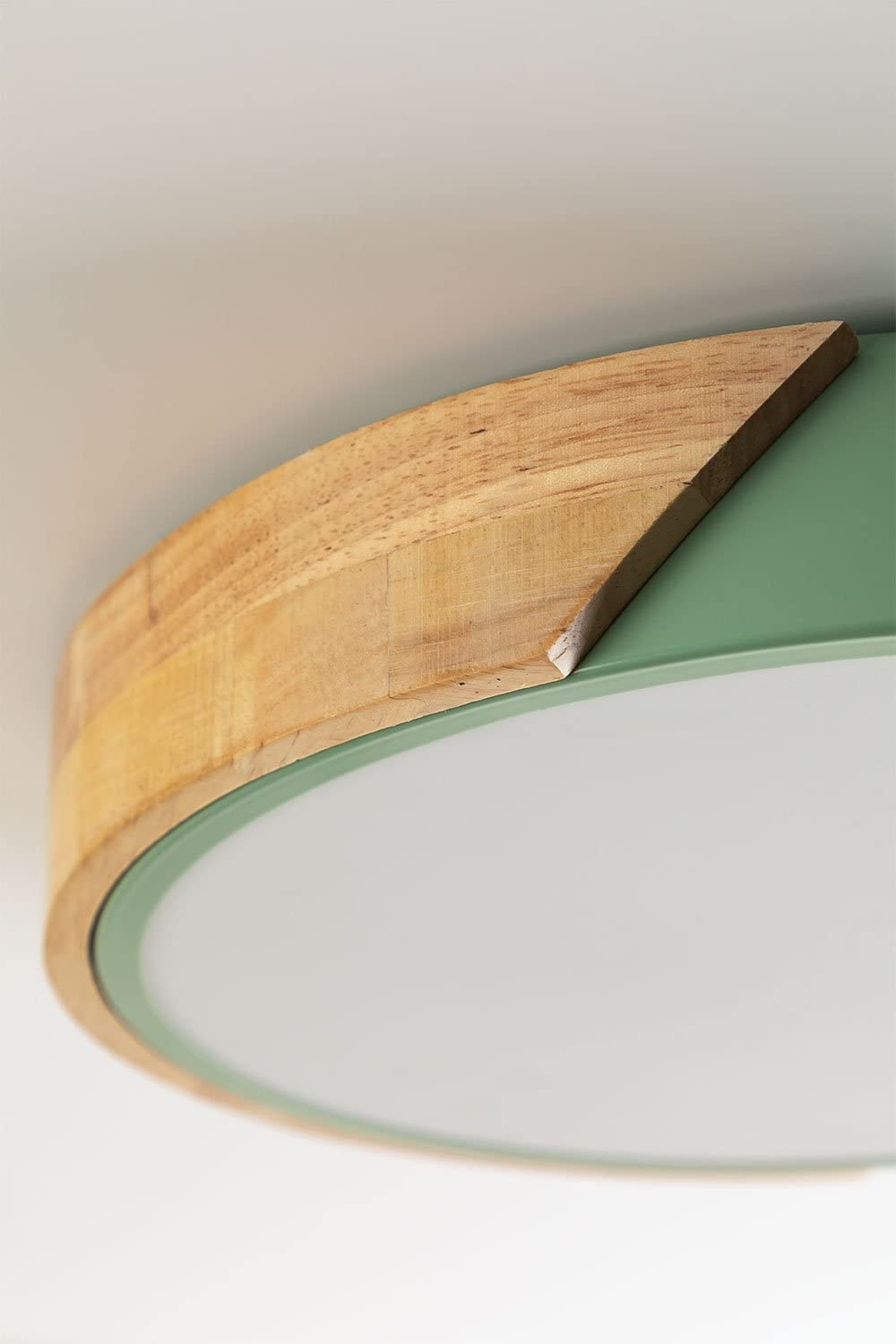 Sklum Jan Plafoniera LED Celadon Legno Ø30 cm