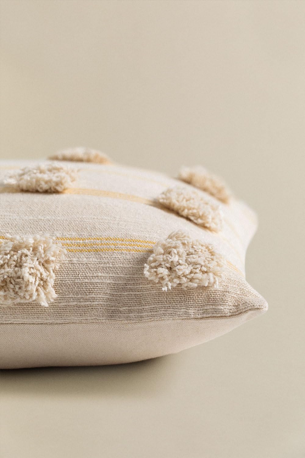 Sklum Yolu cuscino in cotone 40x40 cm naturale