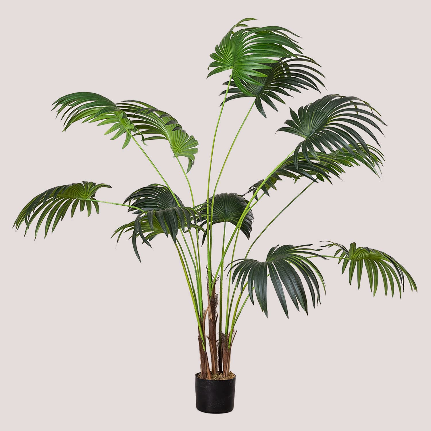 Sklum Palmera Fan pianta artificiale 140 cm in PVC