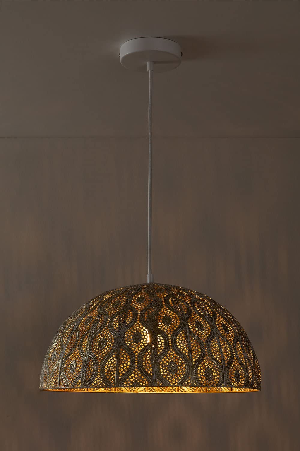 Sklum Meraki Lampada da Soffitto Metallo Oro Vintage
