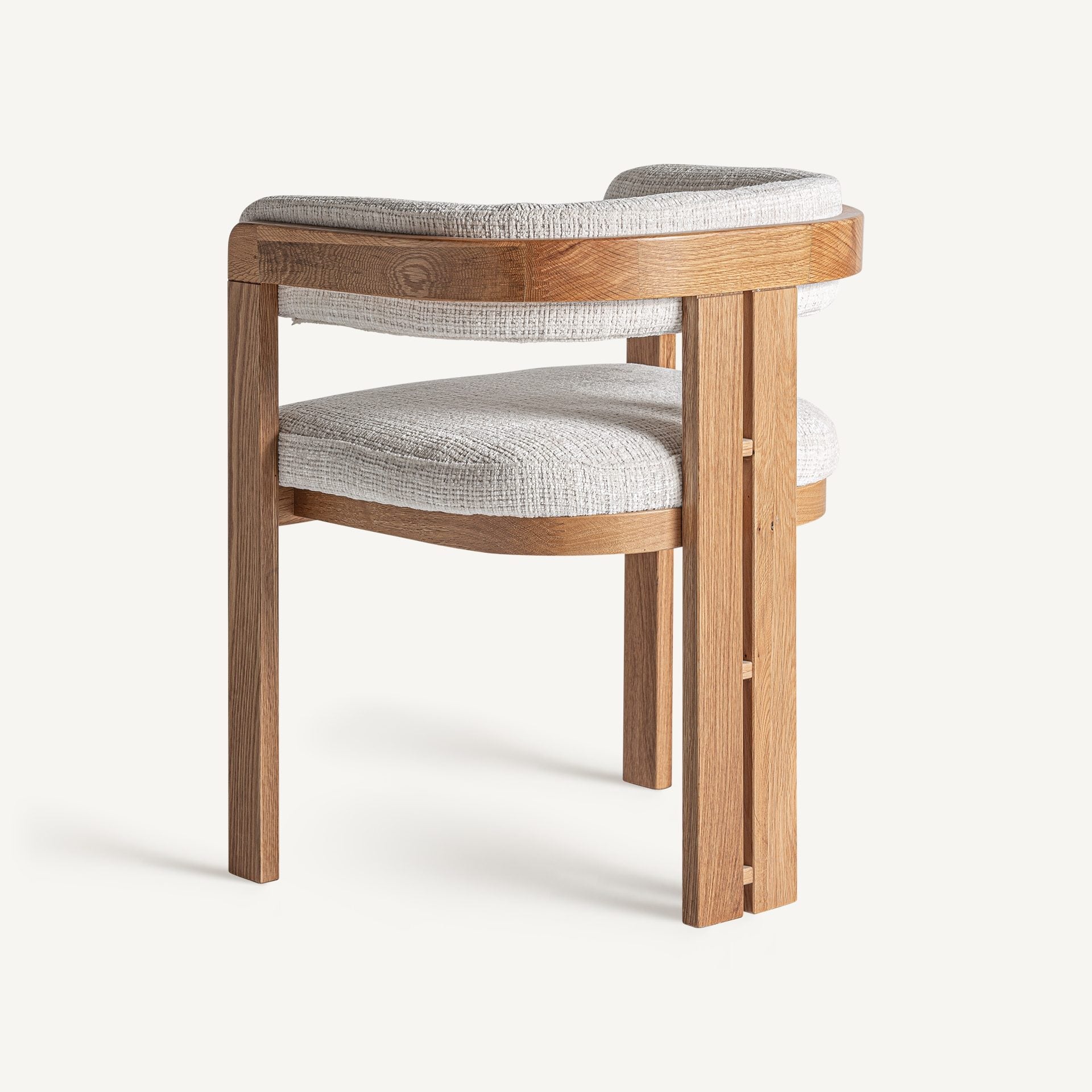 Bambua Sedzere sedia da pranzo in rovere bouclé