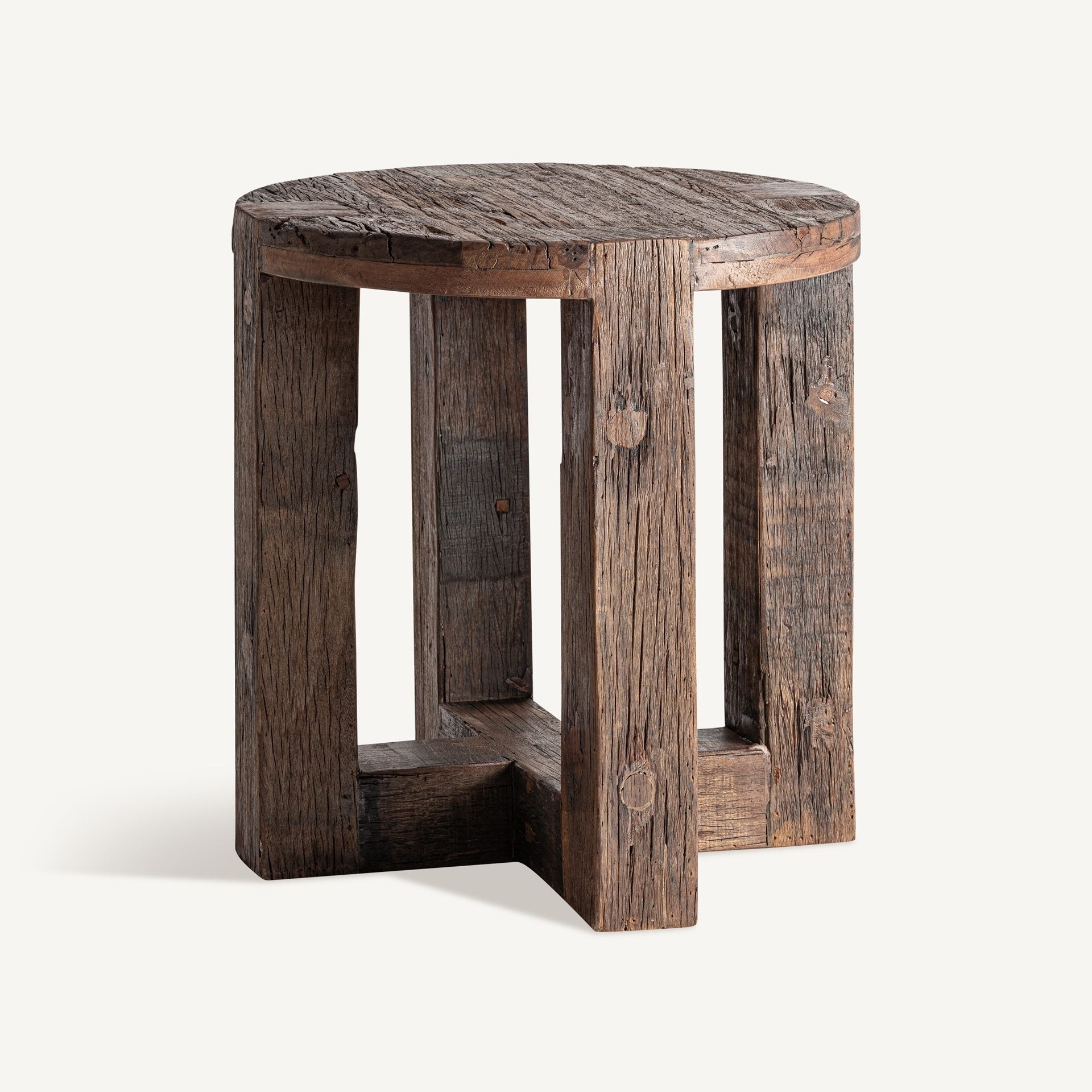 Bambua Losse tavolino laterale legno riciclato