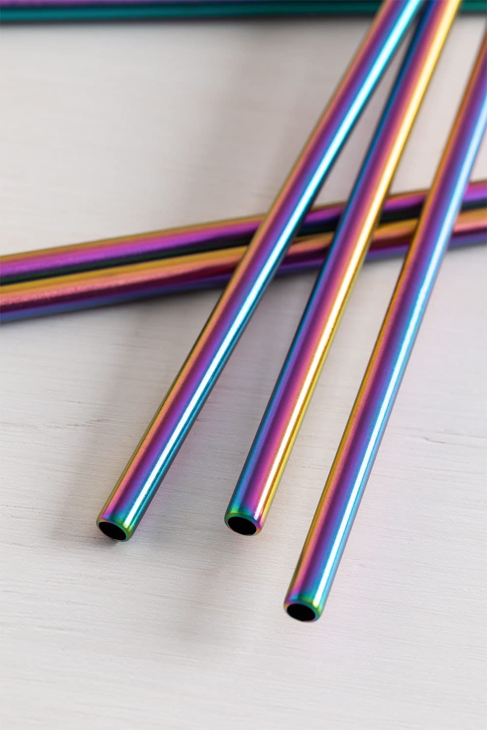 Sklum Kürv cannucce riutilizzabili iridescenti 6 pezzi