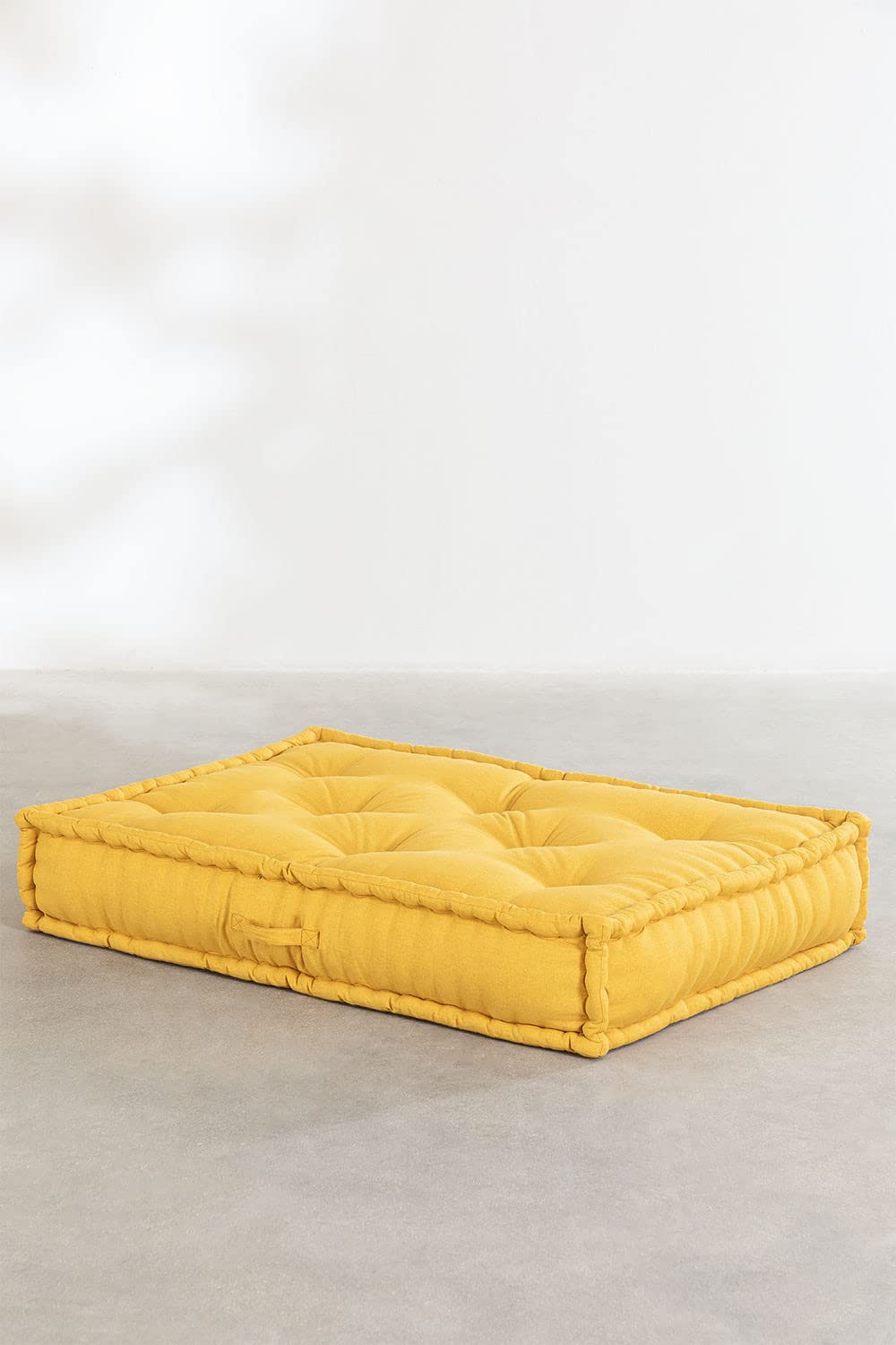 Sklum Dhel pouf cuscino doppio in cotone arancione mango