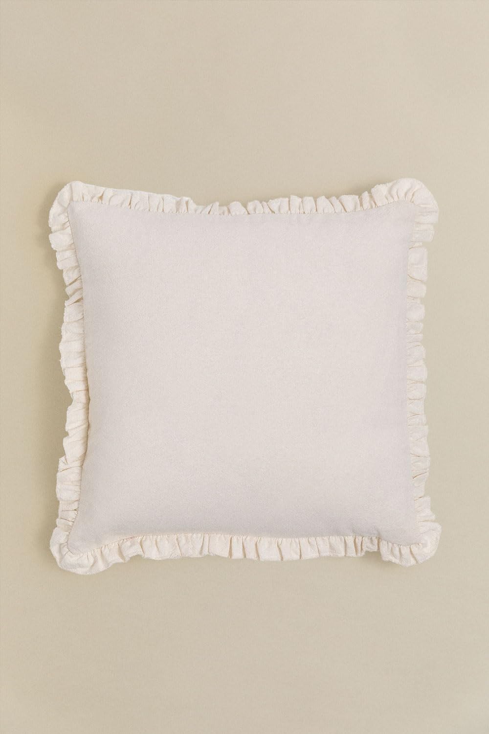 Sklum Arassu cuscino quadrato 40x40 cm cotone con balze