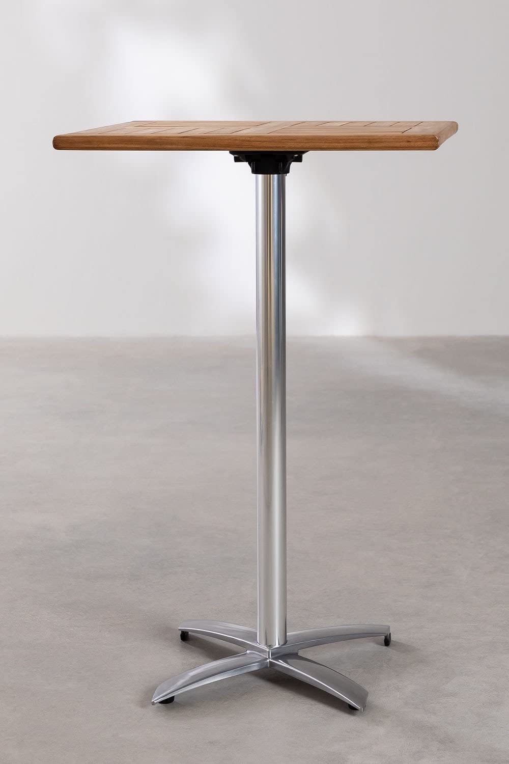 Sklum Bruh tavolo bar alto quadrato in teak 70x112 cm
