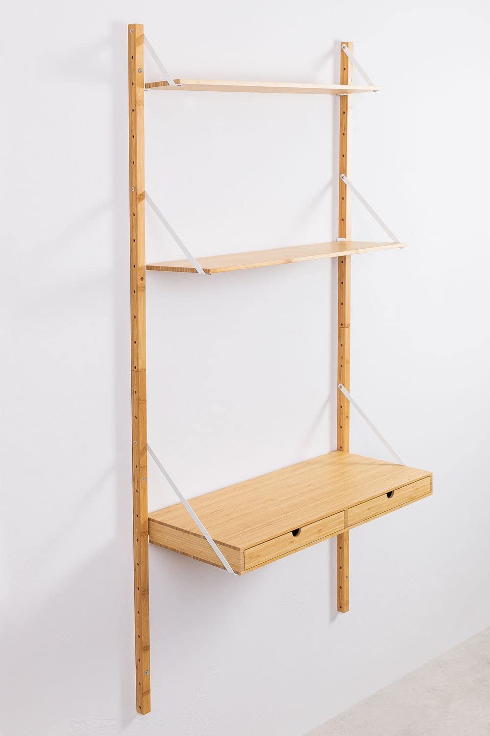 Sklum Kolex scaffale parete modulare bambù