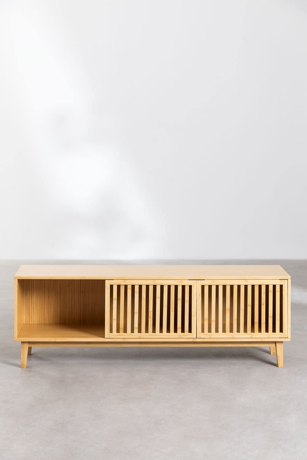 Sklum Albin Mobile TV 150x40 cm in Bambù 2 Ante