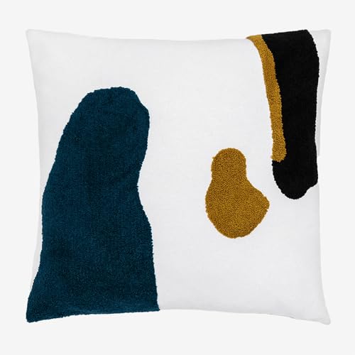 Sklum Oddie cuscino quadrato 45x45 bianco antico cotone