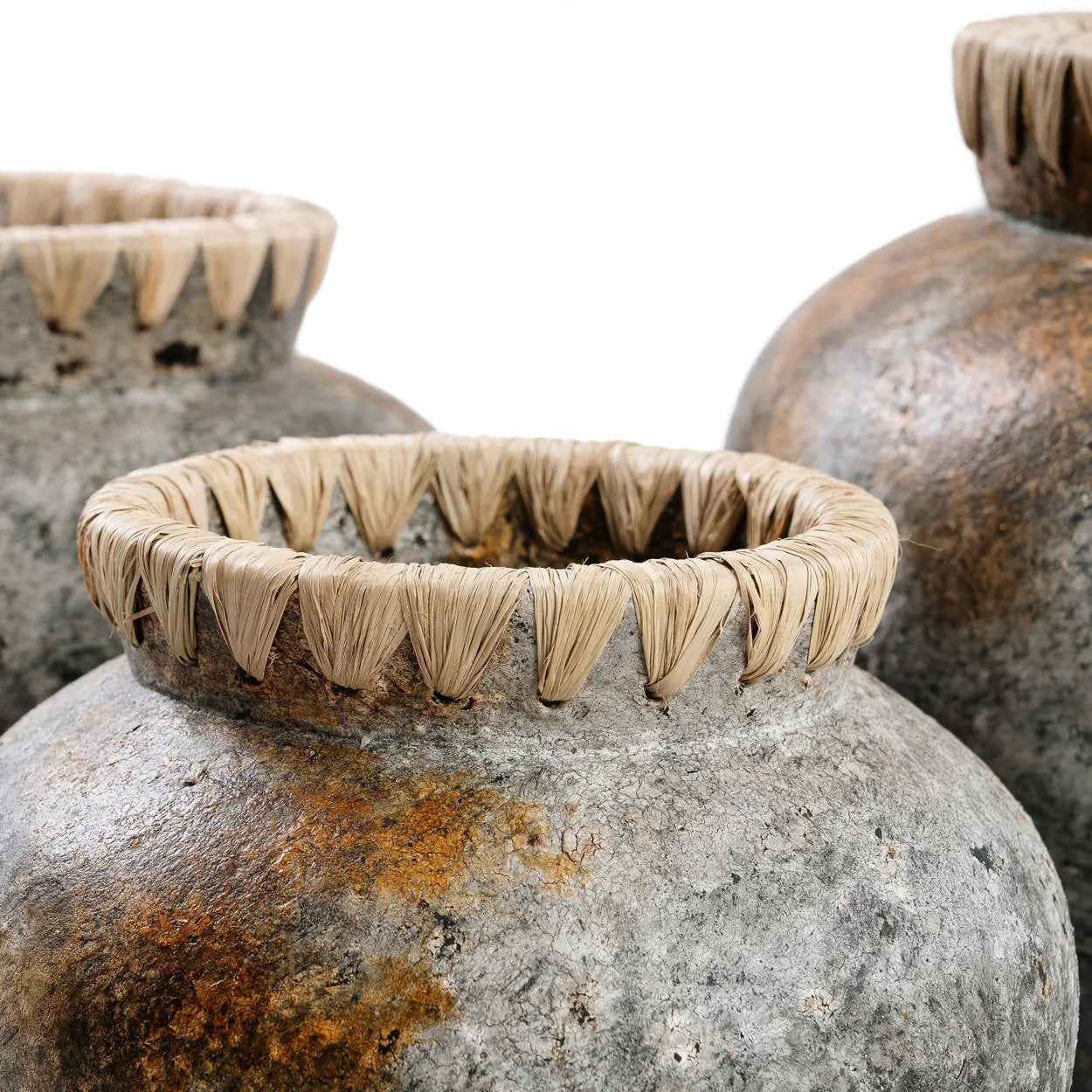 Bambua Styly vaso grigio antico S terracotta