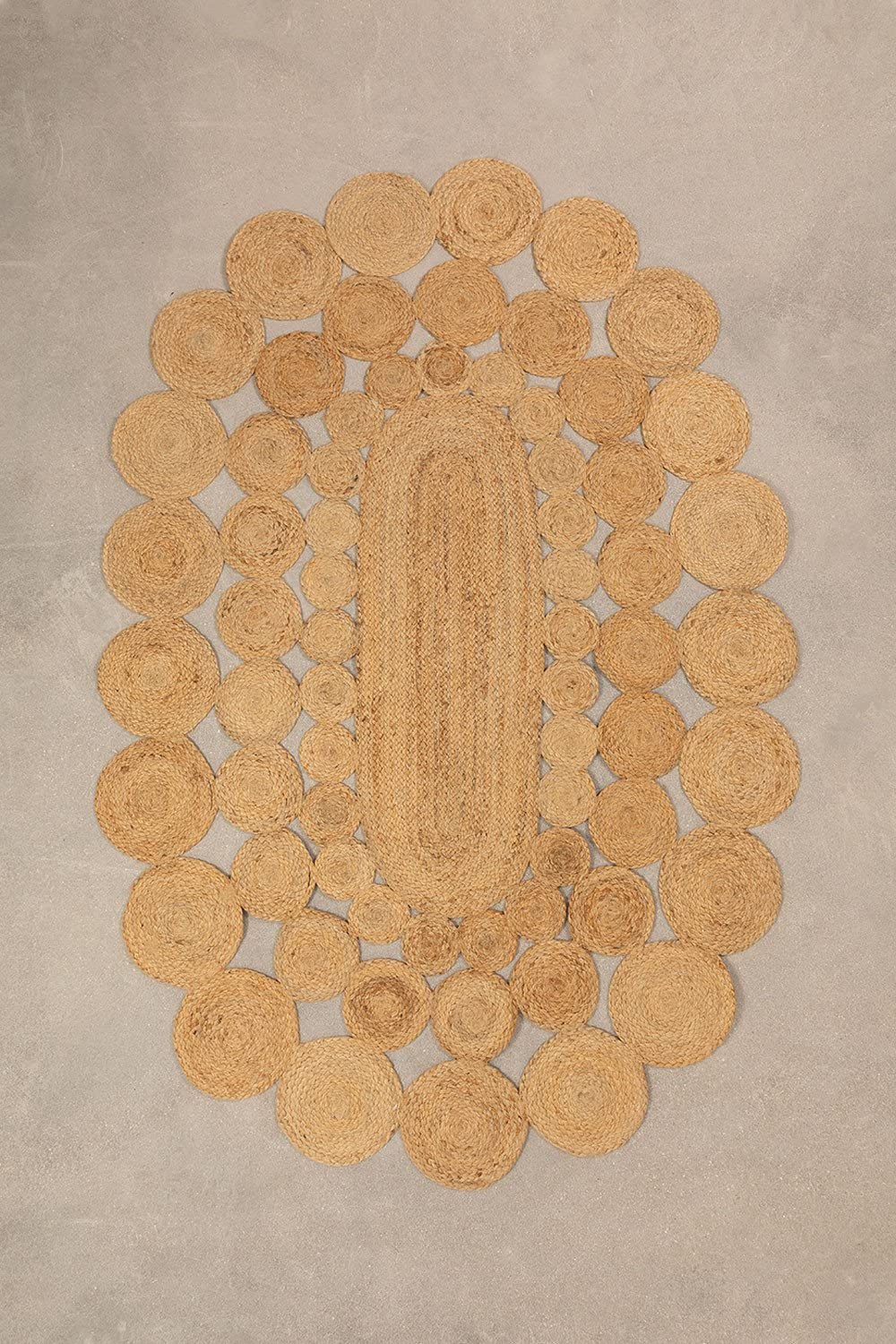 Sklum Dantum Tappeto Ovale Juta 178x120 cm Naturale