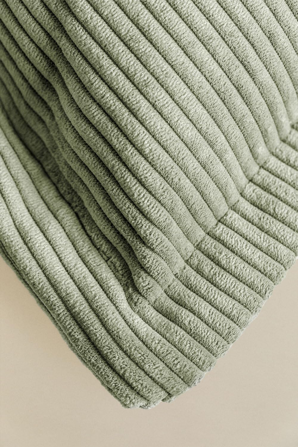 Sklum Kata Cuscino Quadrato 53x53 cm Velluto Verde Militare