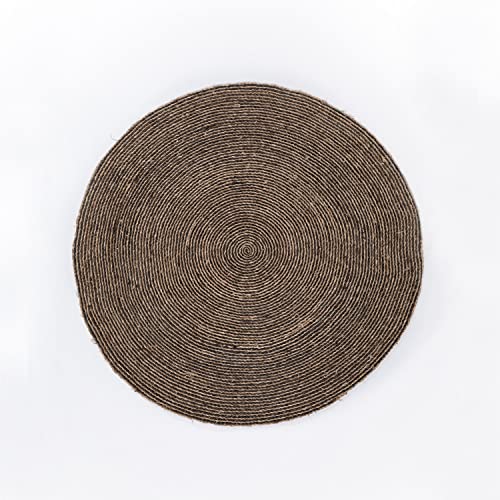 Sklum Font tappeto rotondo iuta Ø150 cm naturale
