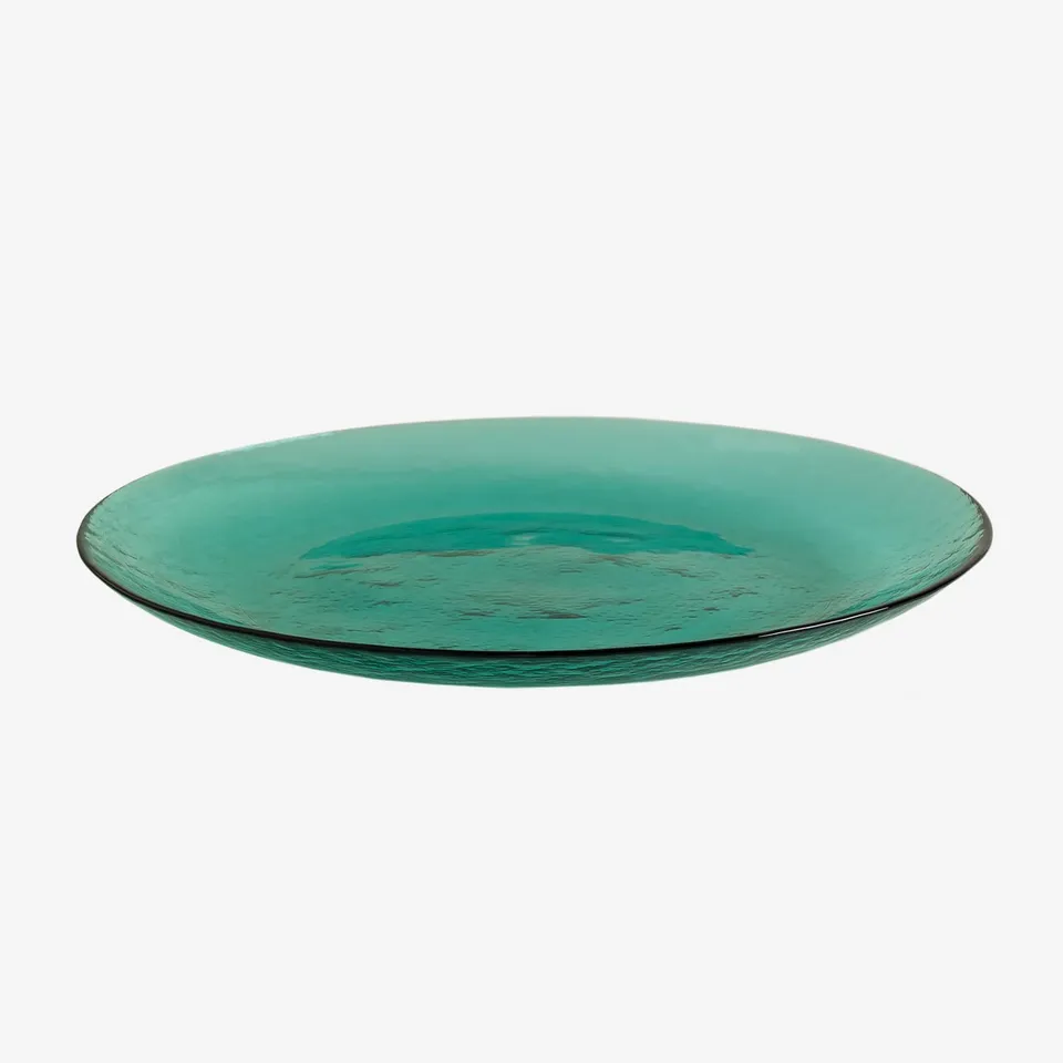 Sklum Yelena set 4 piatti piani in vetro 27,3 cm