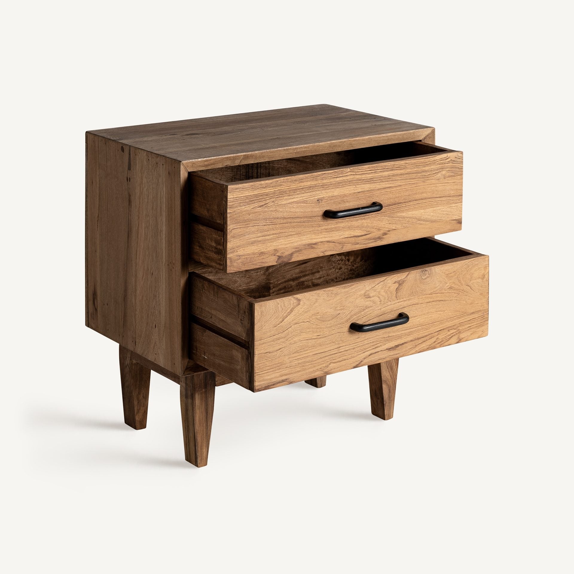 Bambua Cotard comodino legno 2 cassetti