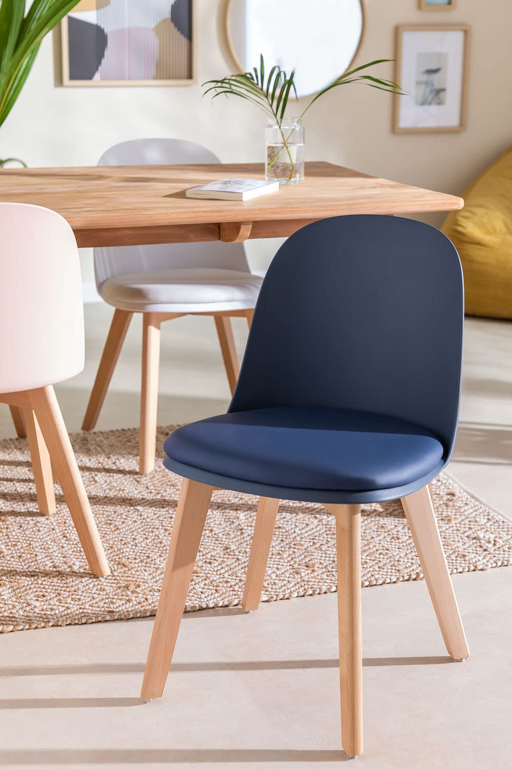 Sklum Belyna sedia da pranzo in similpelle 80x44x45 cm