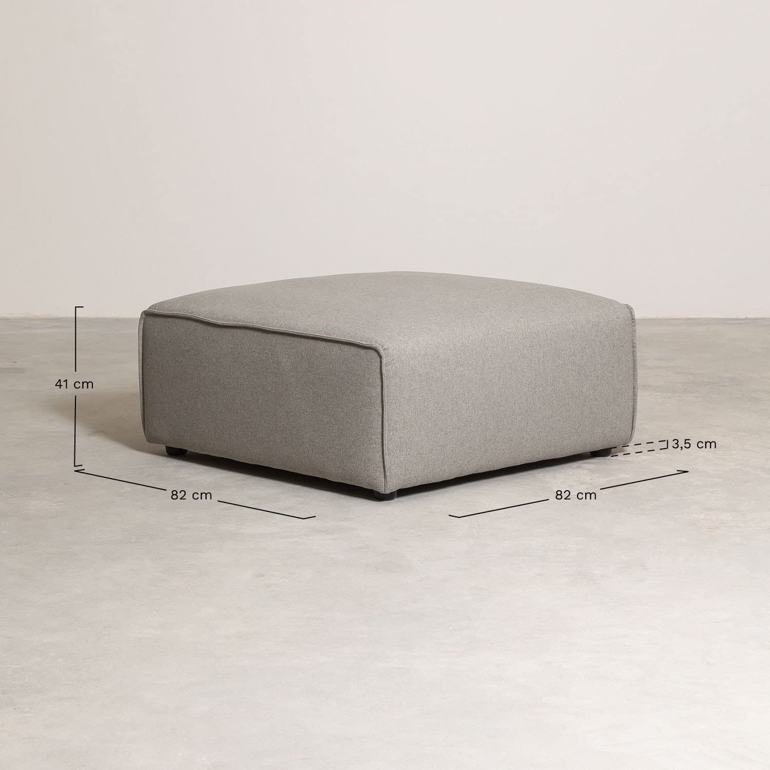 Sklum Aremy pouf divano componibile celadon tessuto
