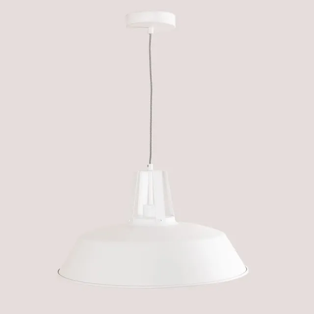 Sklum Workshop lampadario bianco Ø46 cm acciaio