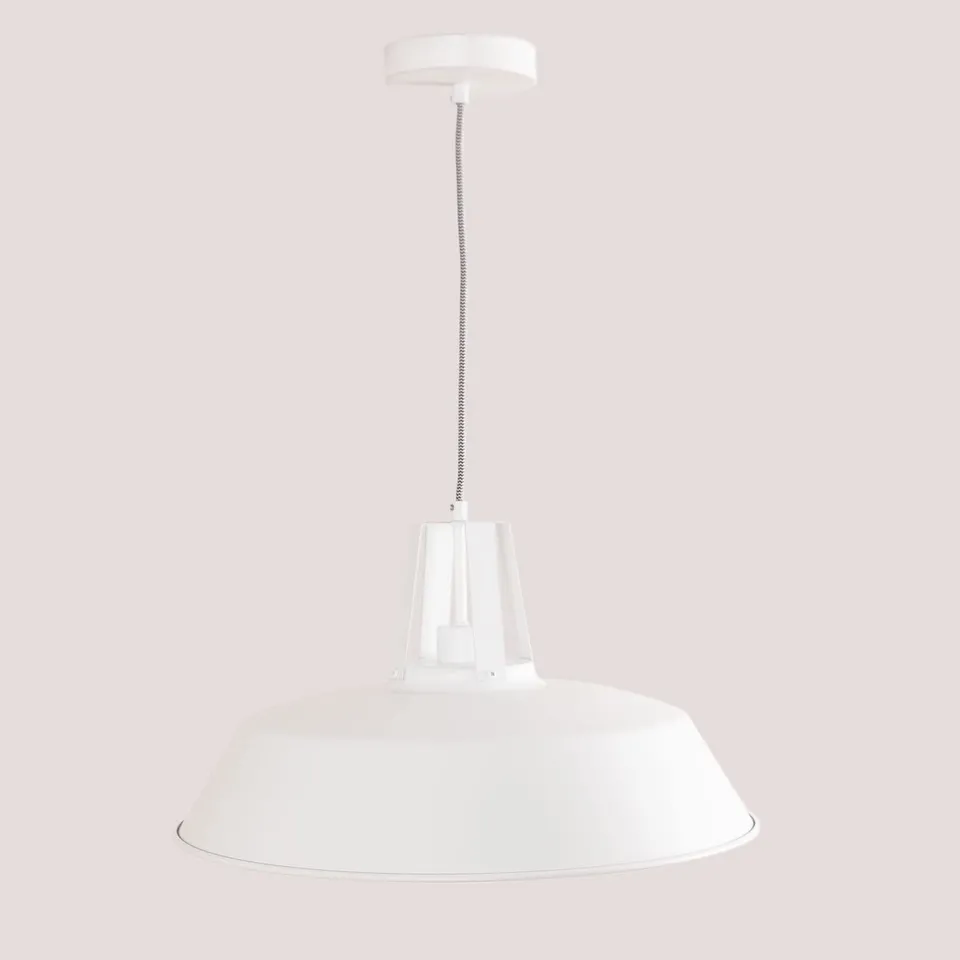 Sklum Workshop lampadario bianco Ø46 cm acciaio