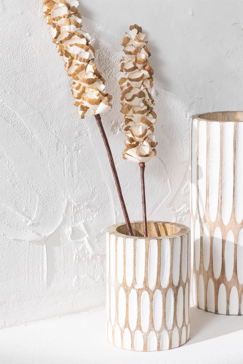 Sklum Dordon 15 cm vaso in legno di mango basso