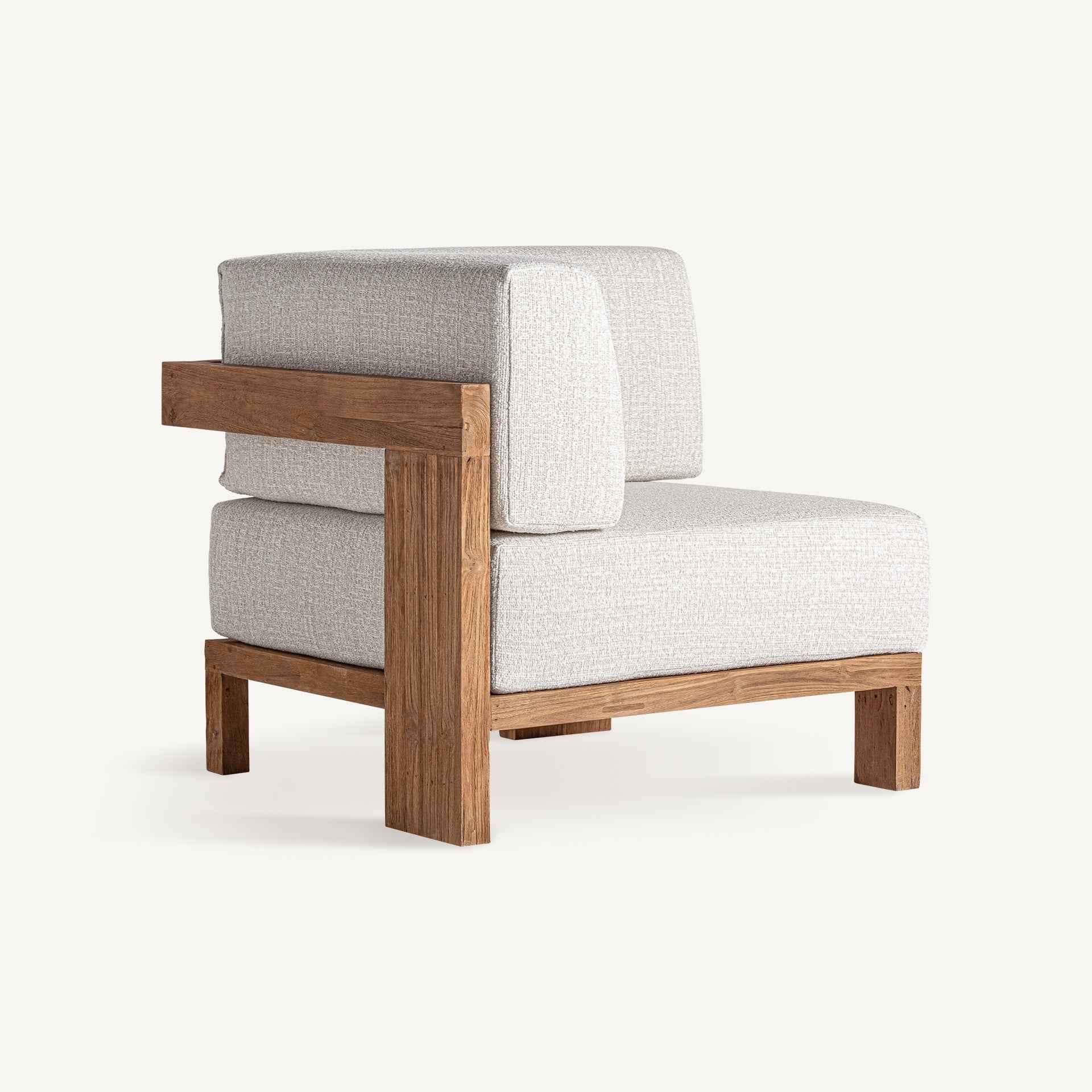 Bambua Testa modulo divano angolare da esterno teak