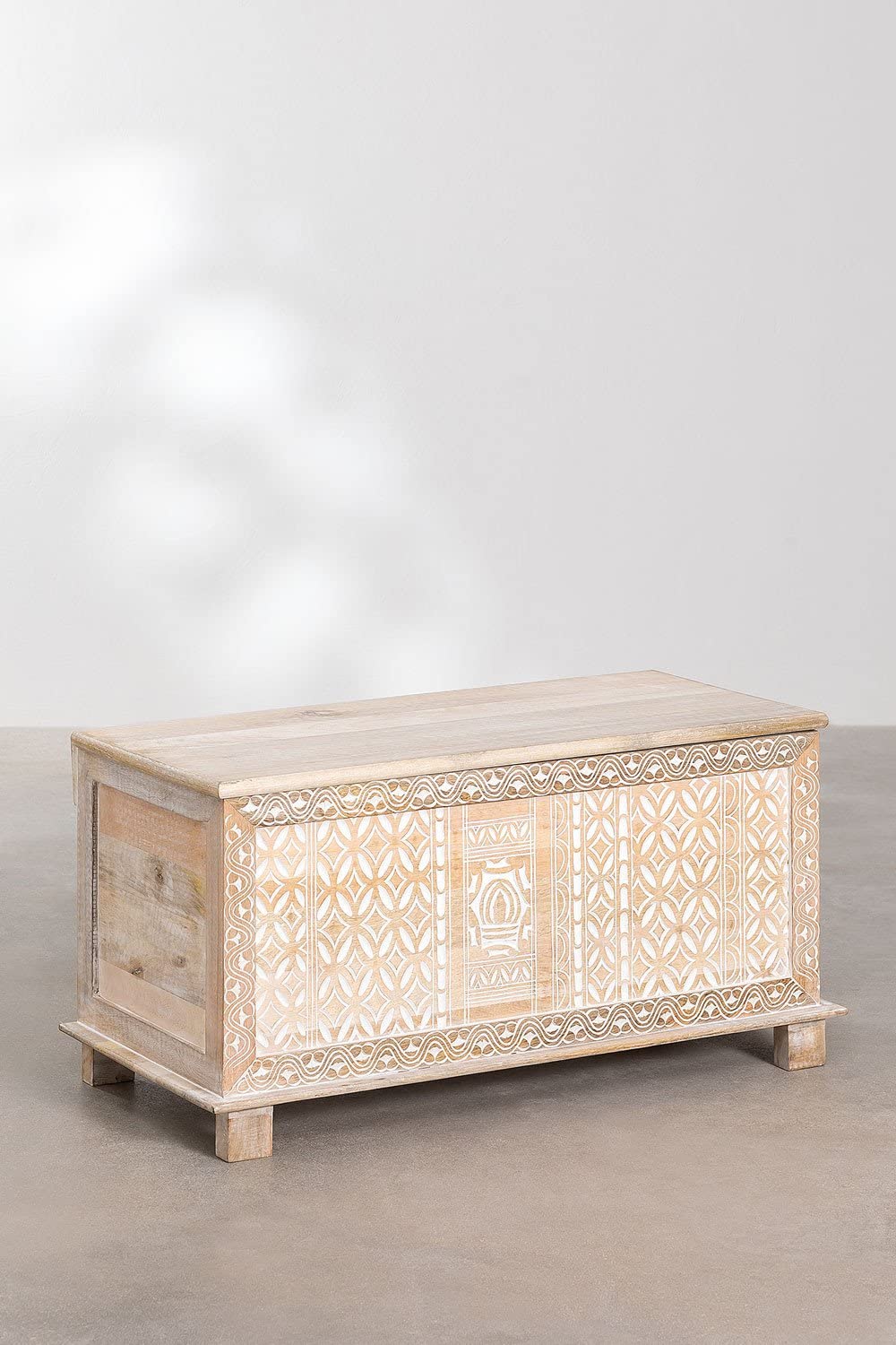 Sklum Kirio baule legno mango naturale 95 cm