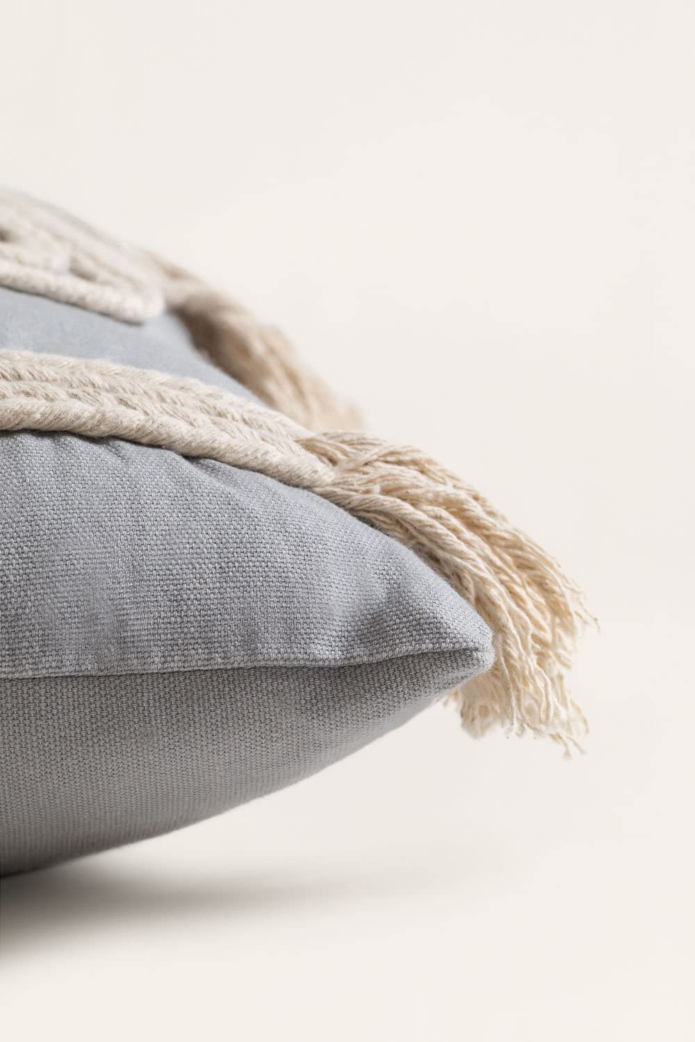 Sklum Reni cuscino quadrato cotone 45x45 grigio perla