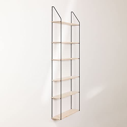 Sklum Arison Scaffale a Muro Legno e Ferro 65x17 cm